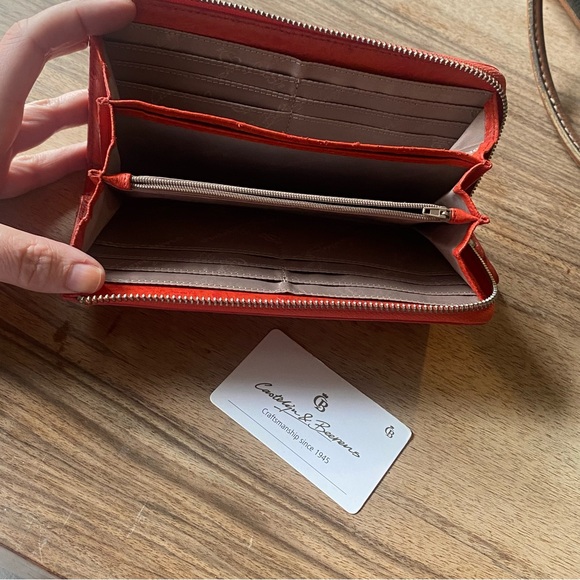 Castelijn & Beerens red leather wallet European - Picture 4 of 5